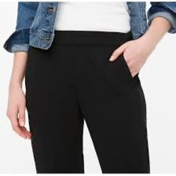 NWT J. Crew Factory Jamie Pull On Pant With Elastic Waist In Black Size 14 - Picture 3 of 11